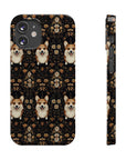 Nighttime Corgi Glow Stride Slim Phone Cases