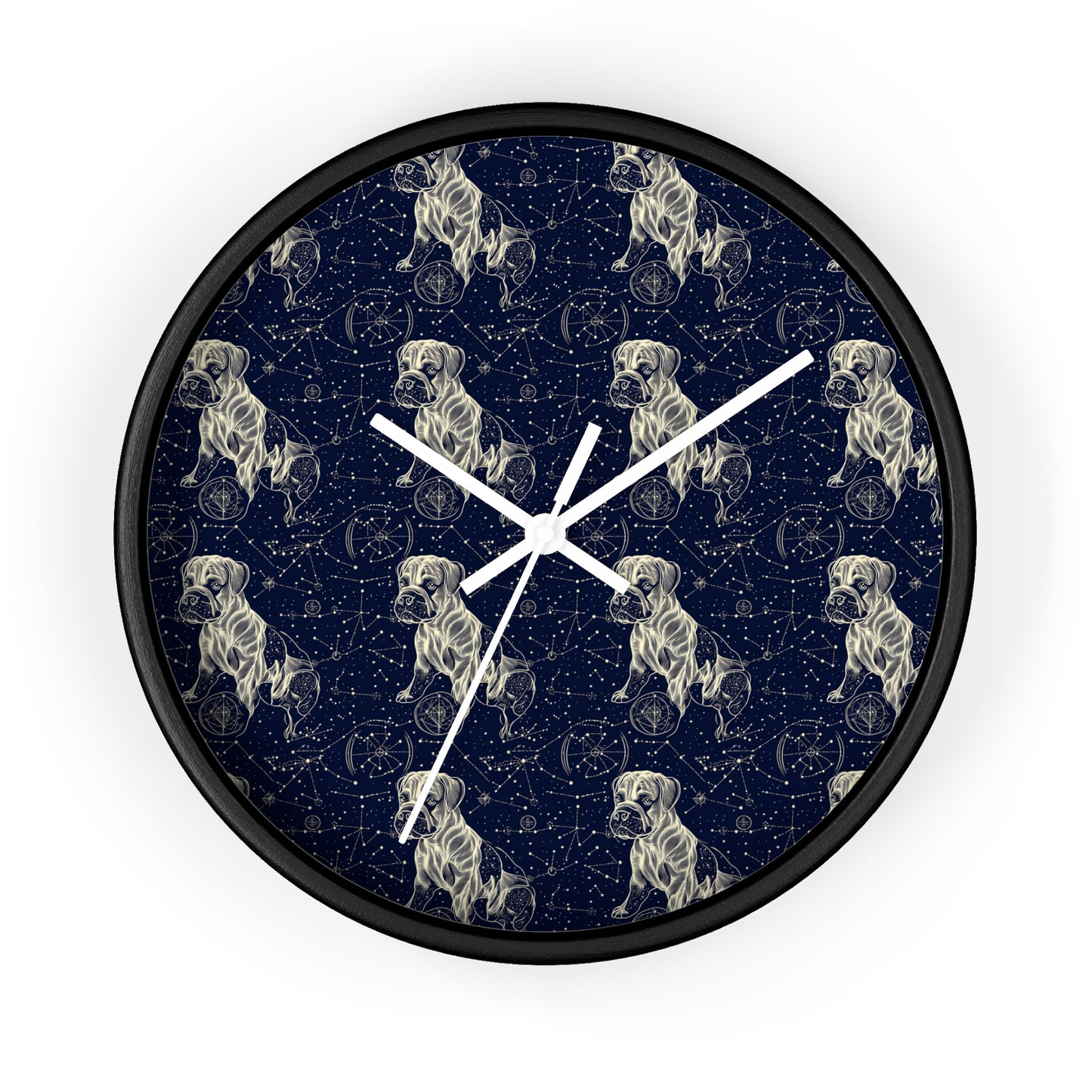 Celestial Boxer Bliss Wall Clock