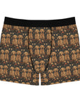 Fanciful Golden Paradise Blossom Men's Boxer Briefs