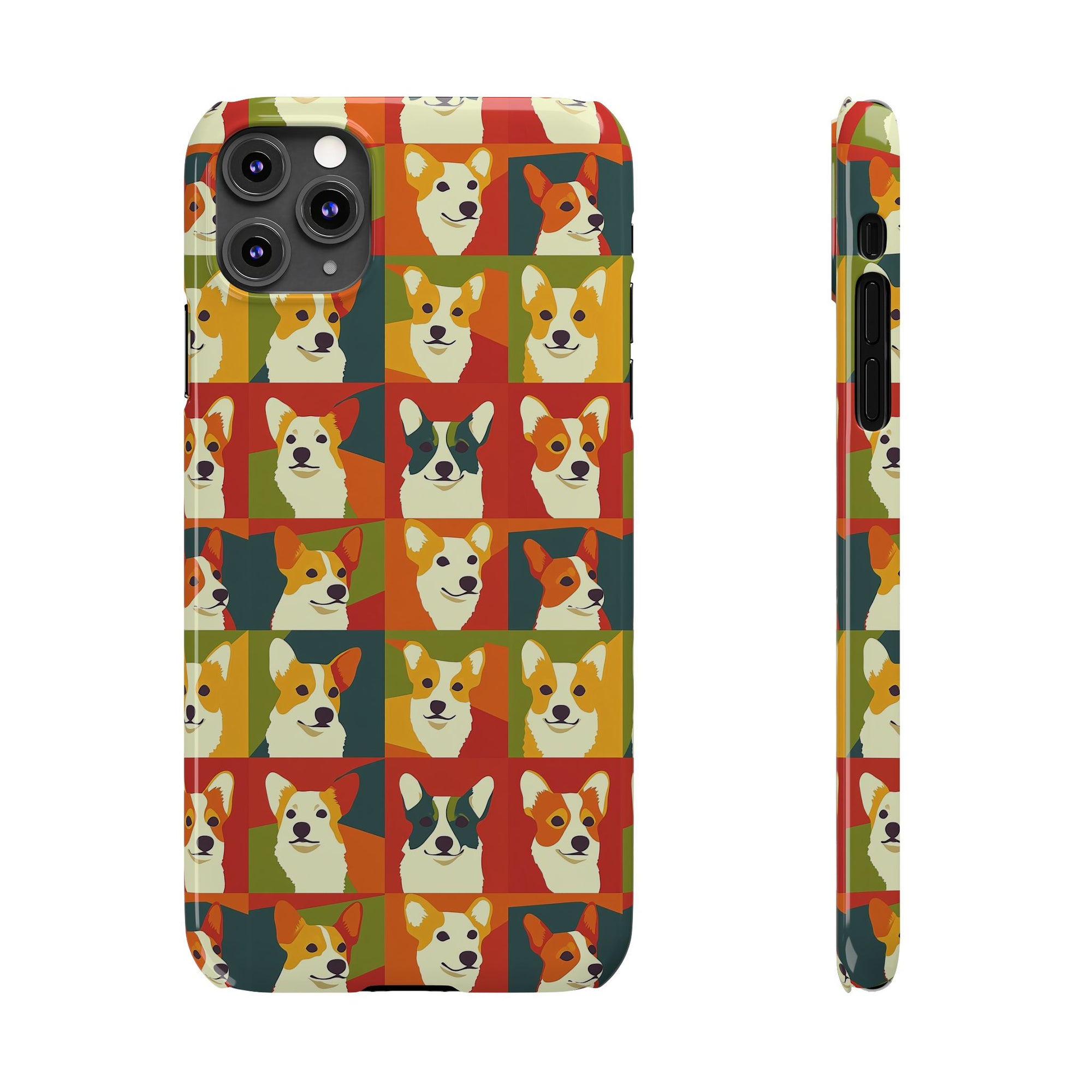 Corgi Chic Popart Pup Slim Phone Cases