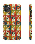 Corgi Chic Popart Pup Slim Phone Cases