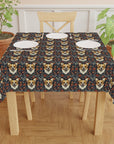 Floofy Corgi Blossom Blast Tablecloth