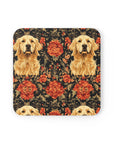 Golden Pawsatronic Tapestry Cork Back Coaster