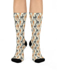 Dashing Dane Divinity Cushioned Crew Socks