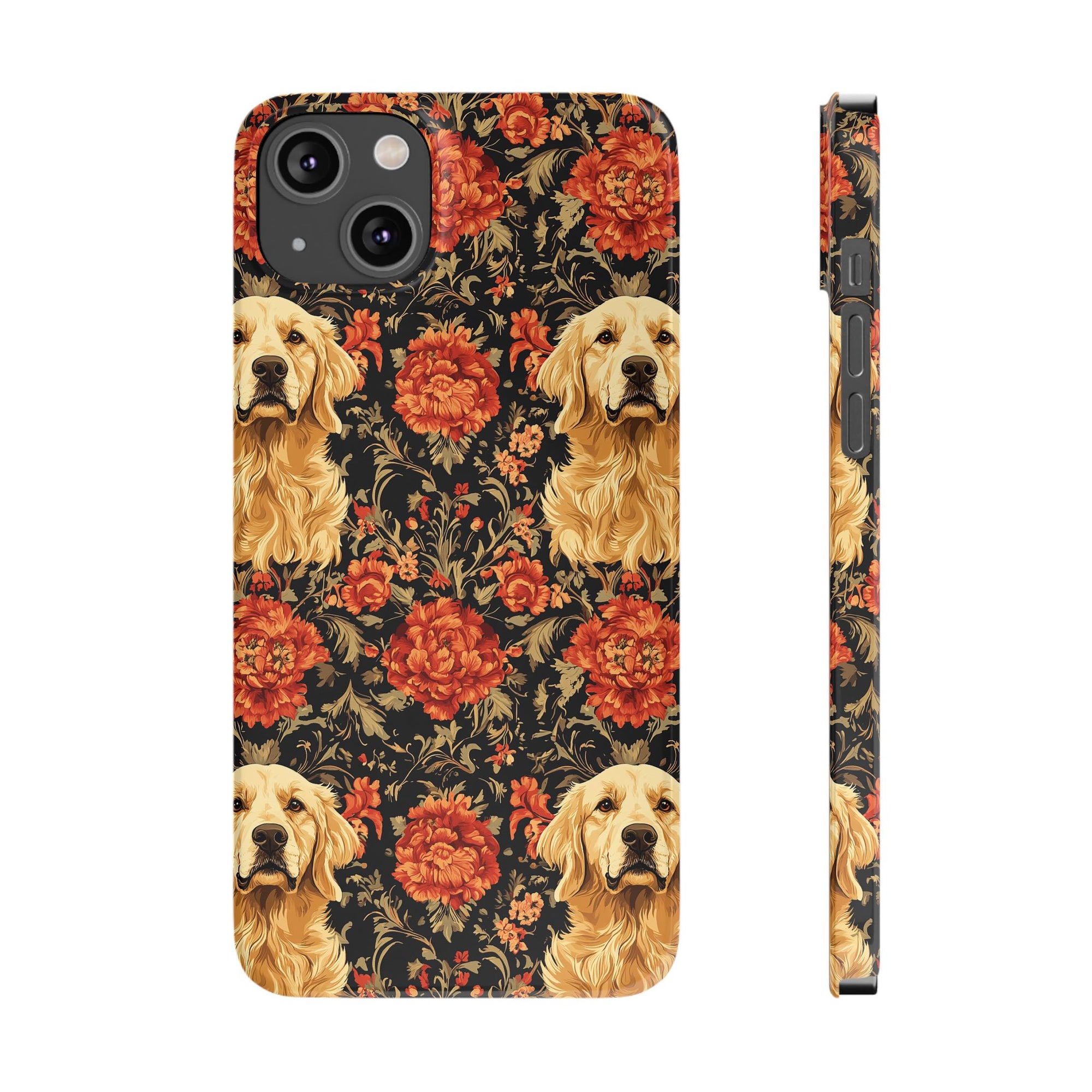 Golden Pawsatronic Tapestry Slim Phone Cases