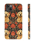 Golden Pawsatronic Tapestry Slim Phone Cases