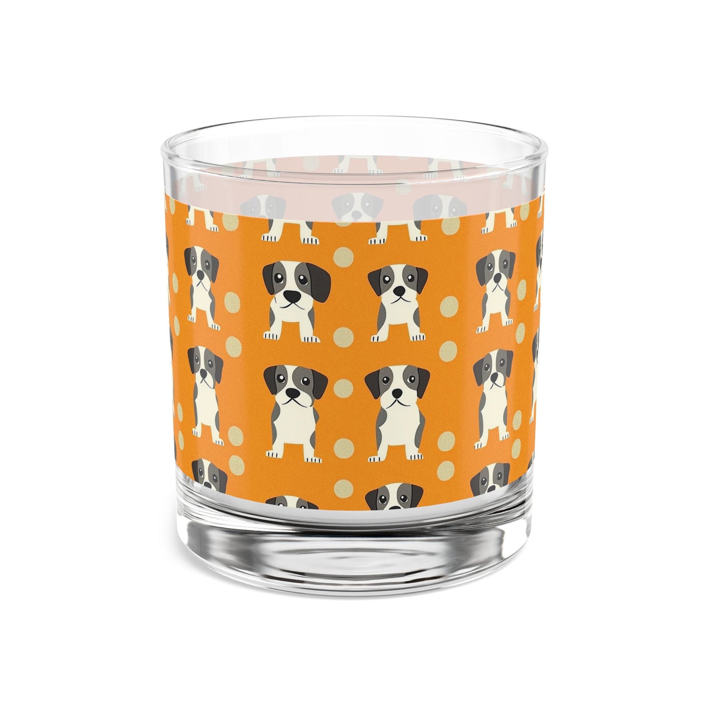 Boxer Blissful Chic Canine Rocks Glass