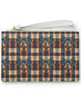 Pawsome Rottweiler Royalty Plaid Clutch Bag