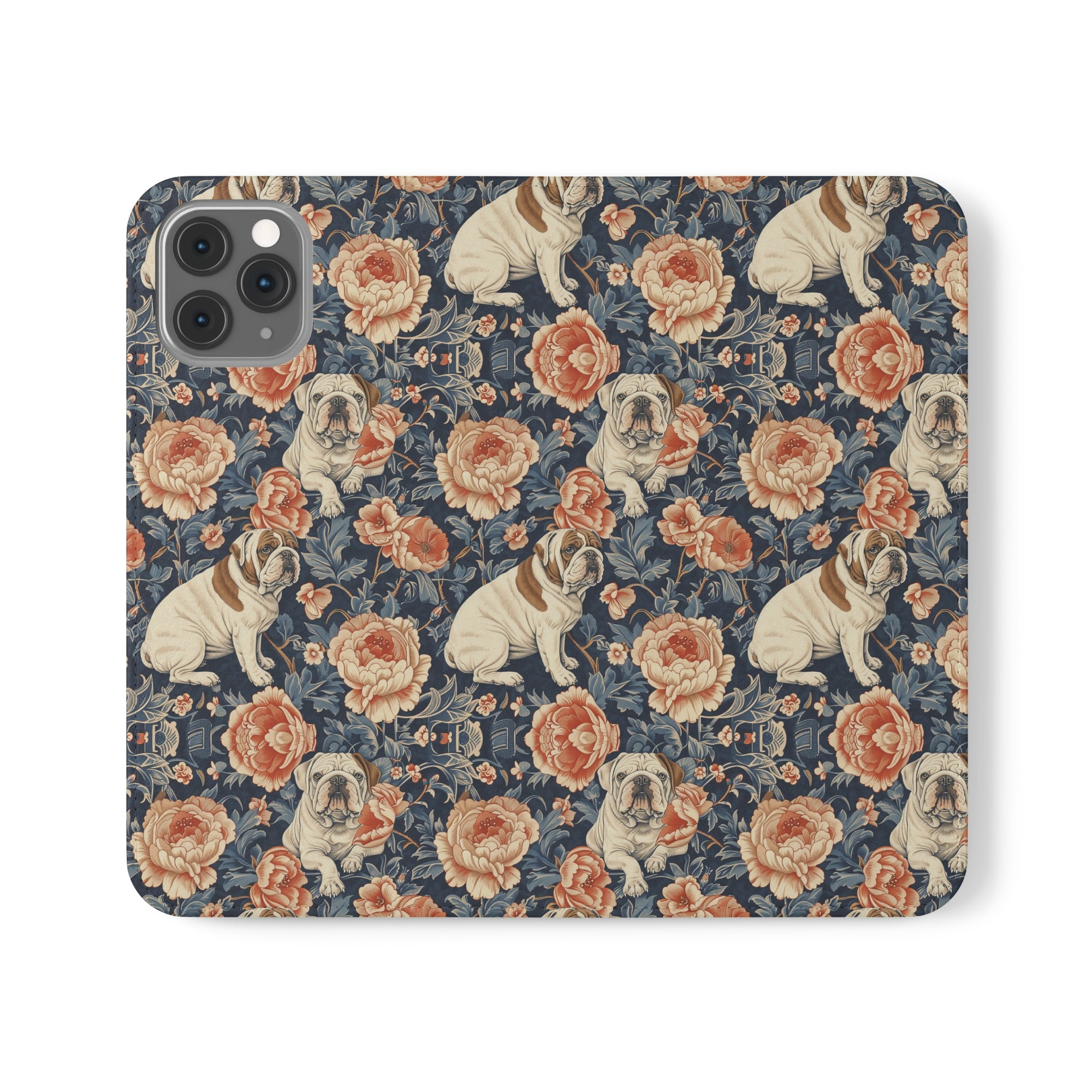 Blooming Bulldog Beauty Flip Cases