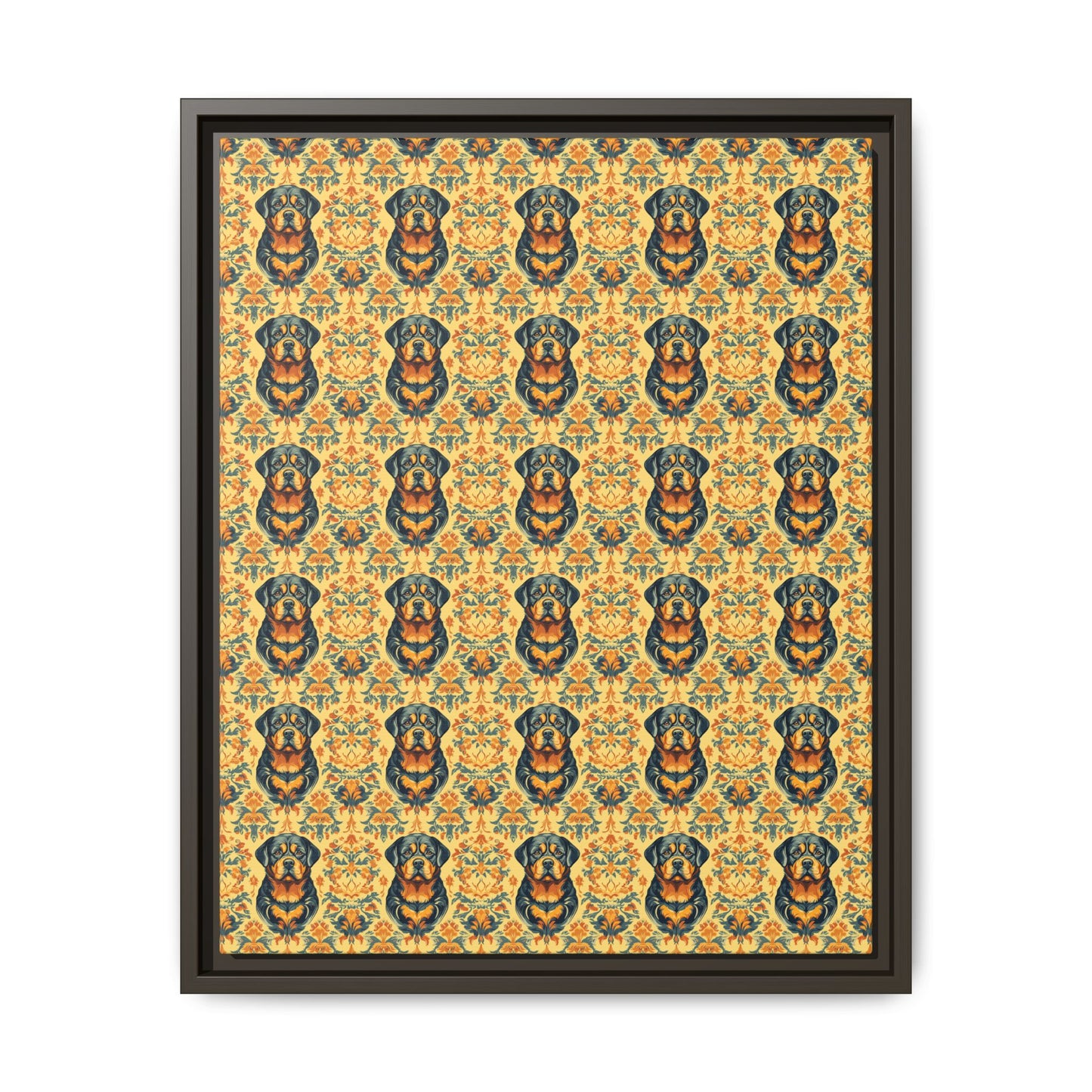 Royal Rottie Regalia Matte Canvas, Framed