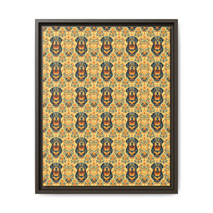 Royal Rottie Regalia Matte Canvas, Framed