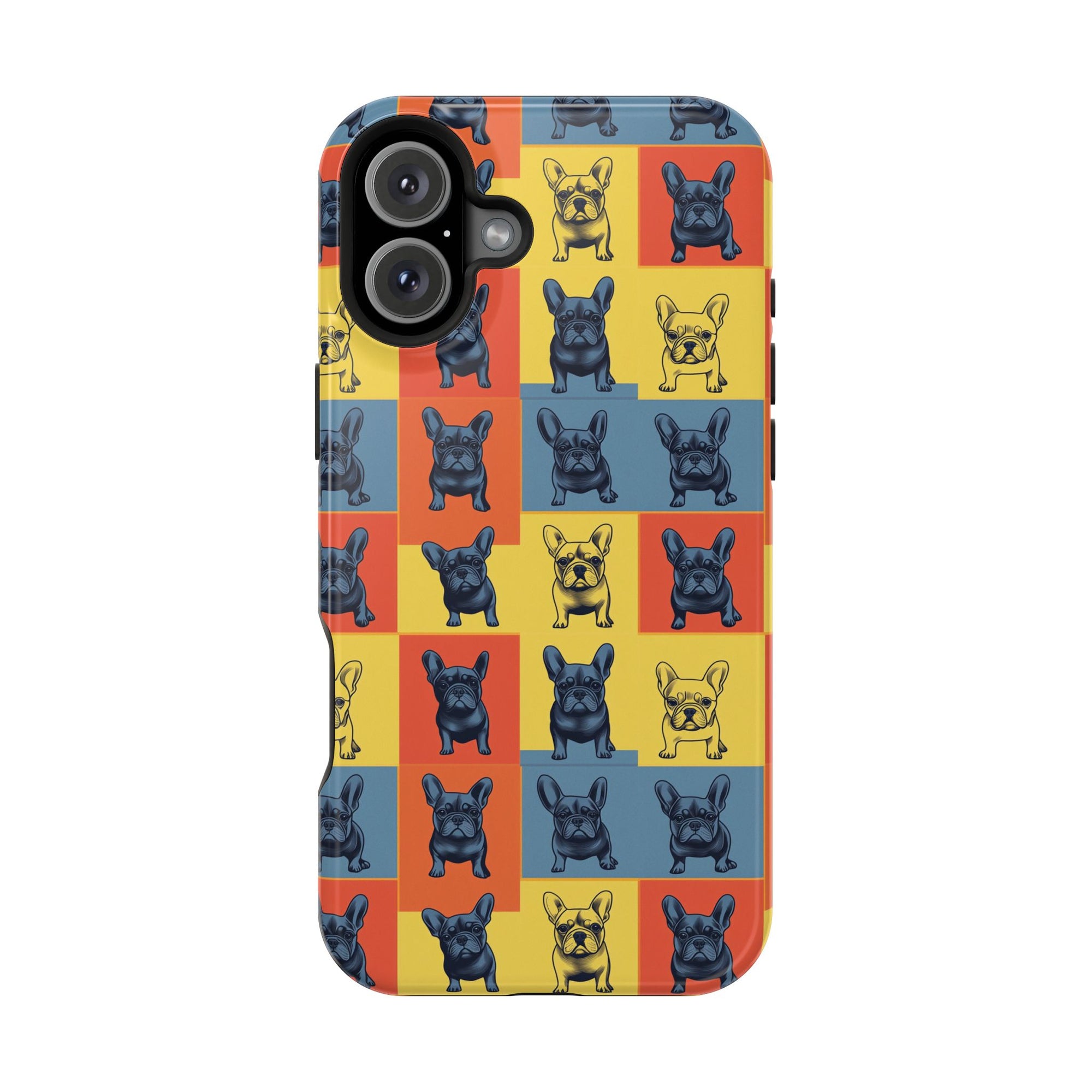 Frenchie Pop Art Pawfection Grid Magnetic Tough Cases