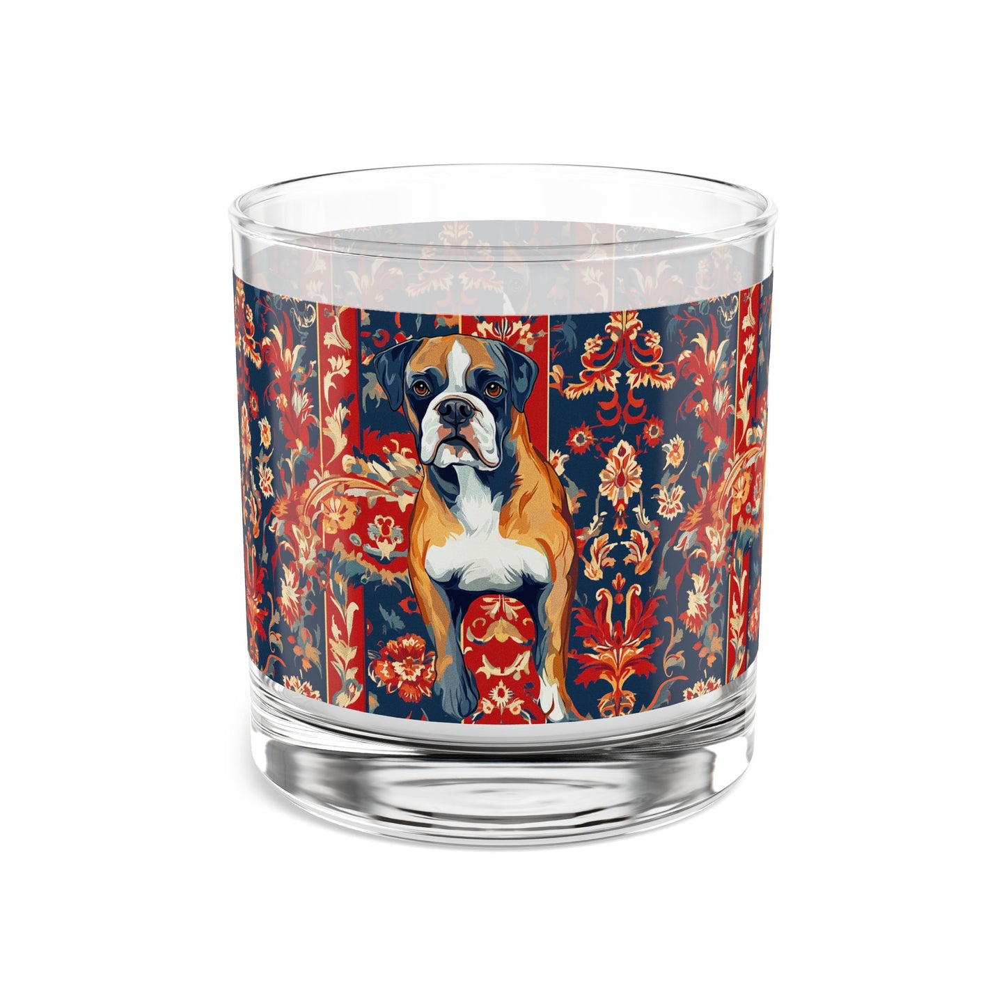 Boxer Blossom Tapestry Delight Rocks Glass