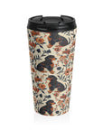 Blossoming Dachshunds Delight Stainless Steel Travel Mug