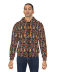 Floral Pawsome Dachsund Delight Unisex Zip Hoodie