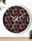 Chic Canine Checkmate - Frenchie Edition Wall Clock