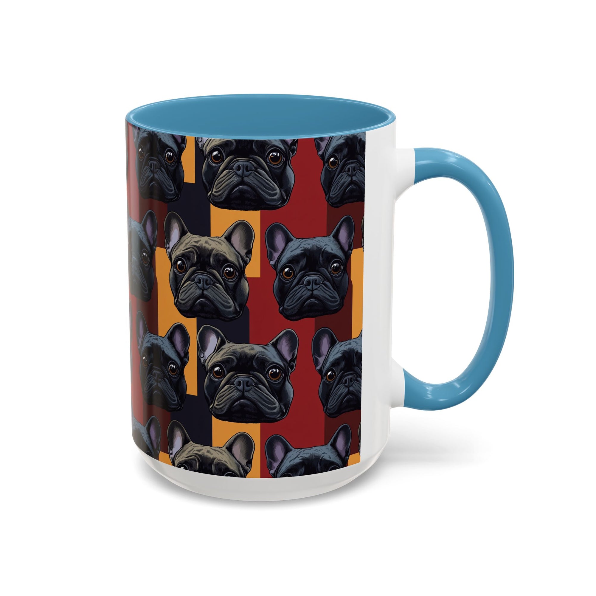 Chic Canine Checkmate - Frenchie Edition Accent Coffee Mug