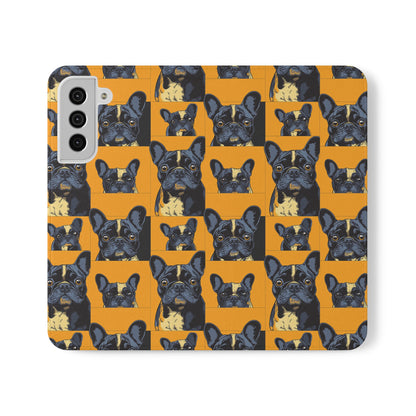 Frenchie Pawsitively Pawsome Peek-a-Boo Perfection Flip Cases