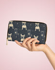 Frenchie Celestial Soar Zipper Wallet