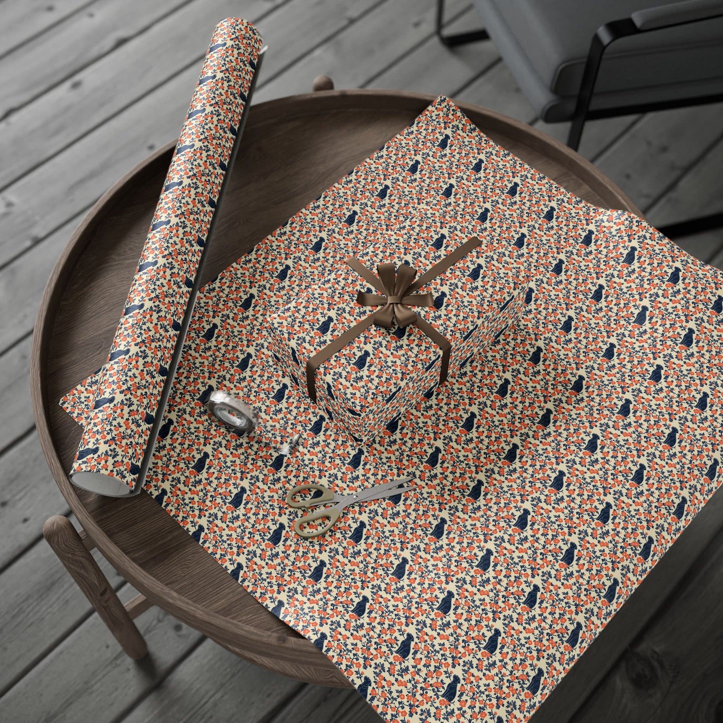 Bloomiful Lab Bouquet Wrapping Paper