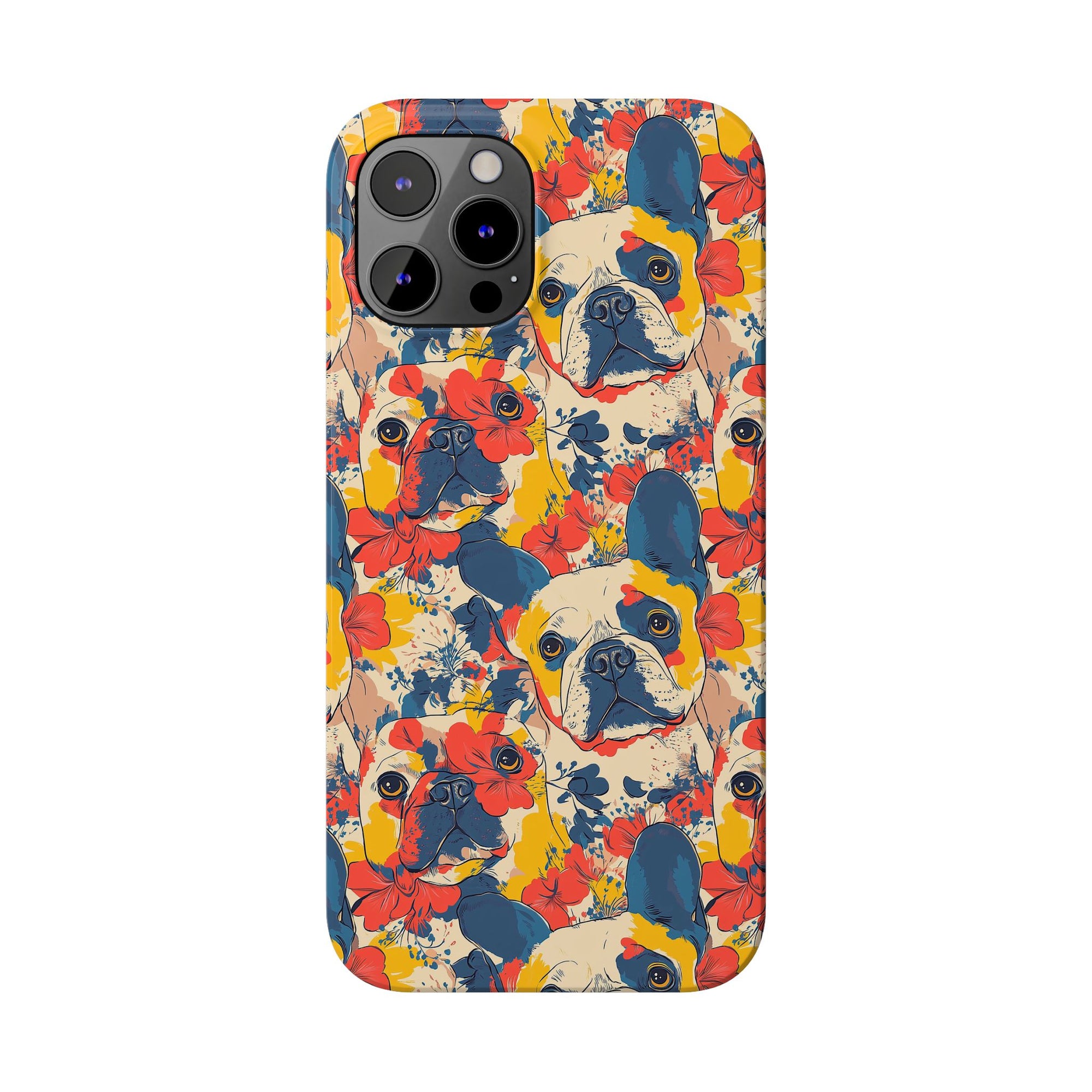 Bloom Pup Frenchietastic Splatter Slim Phone Cases