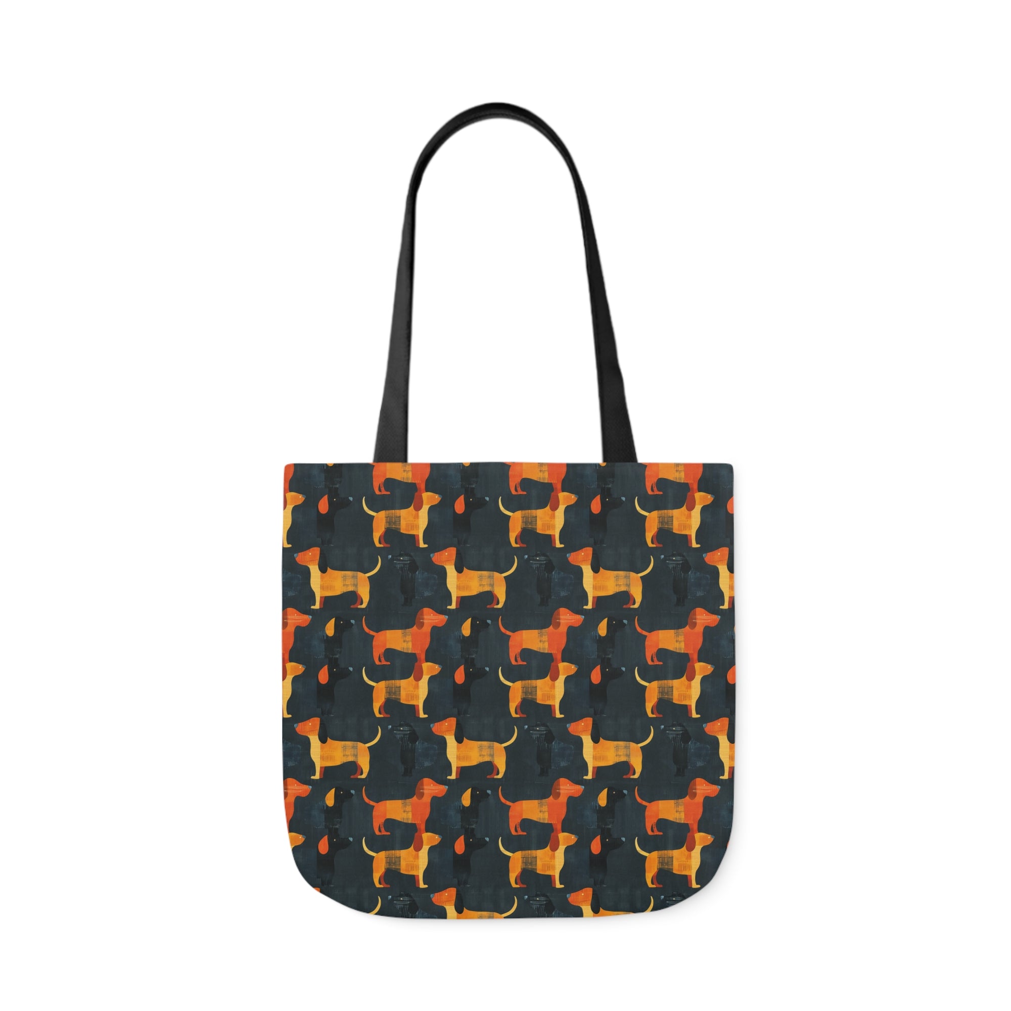 Dapper Dachshund Noir Glow Canvas Tote Bag