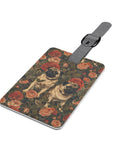 Blooming Pug Paradise Luggage Tag