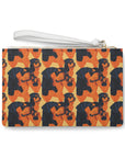 Rottweiler Chic Pawsitivity Clutch Bag