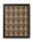 Beagle Blossoms Matte Canvas, Framed