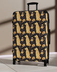 Golden Paws Floral Frenchie Suitcase