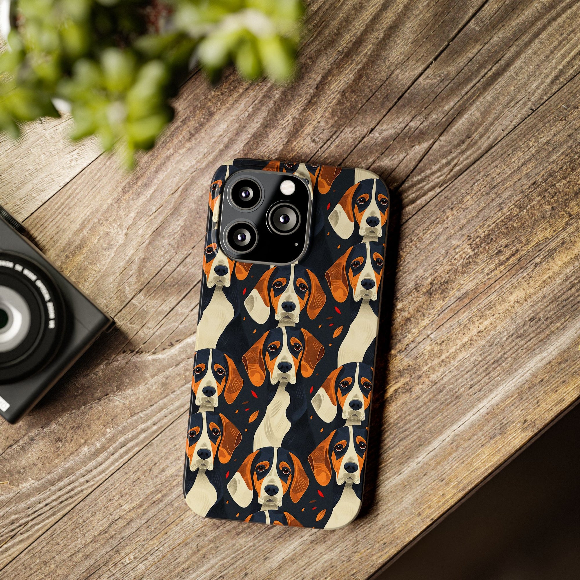 Beagle Glimmer Gaze Glamour Slim Phone Cases