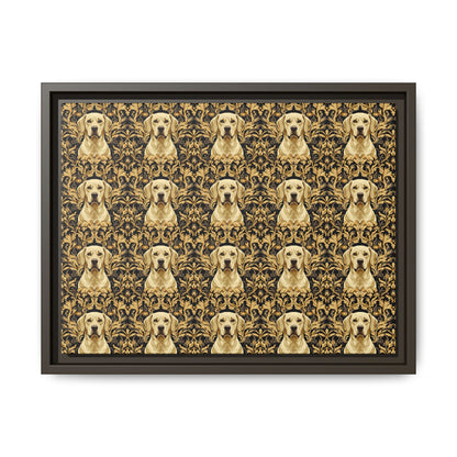 Royal Pawsitivity Labs Matte Canvas, Framed