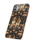 Beagle Blossom Bonanza Slim Phone Cases