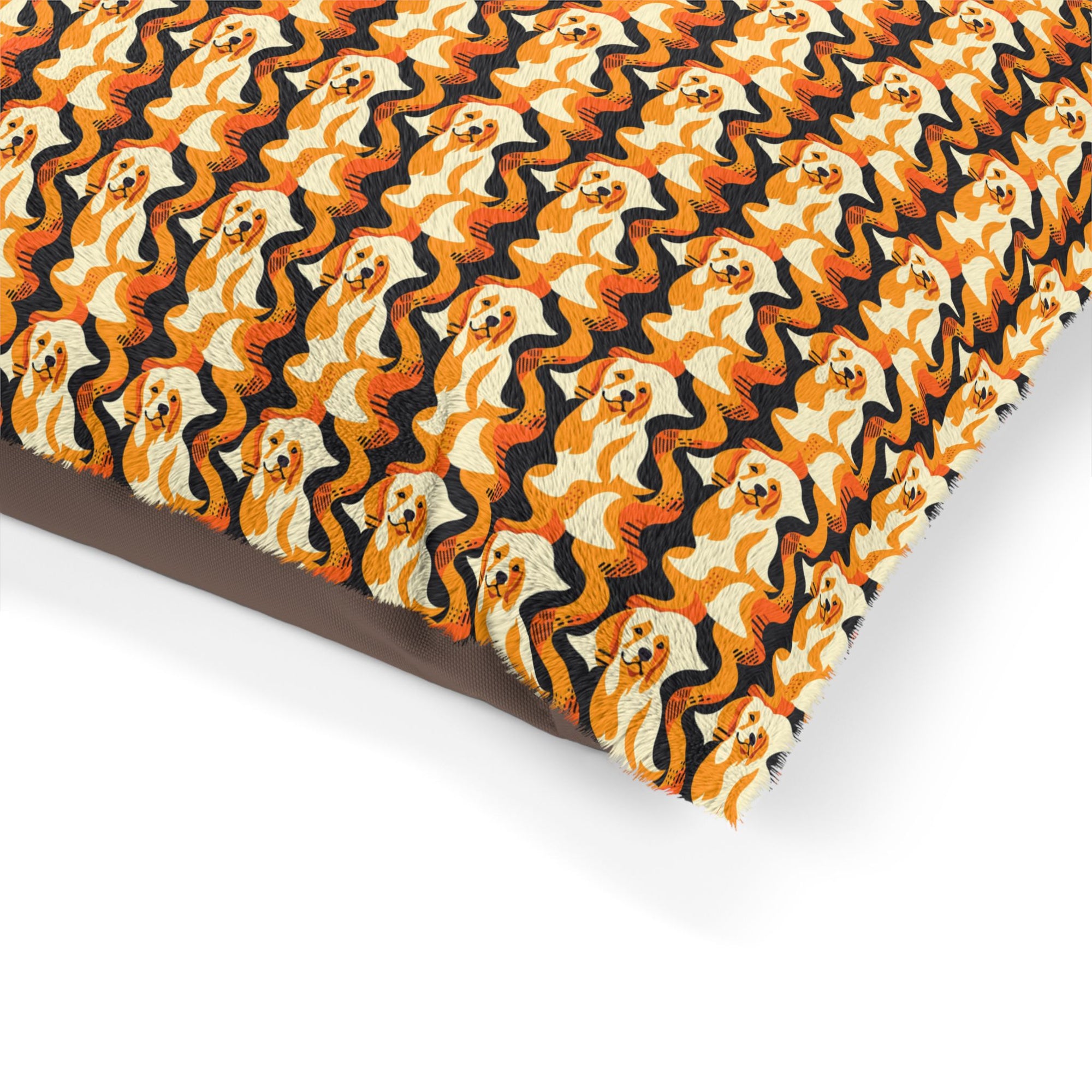 Golden Woof Abstract Glamour Pet Bed