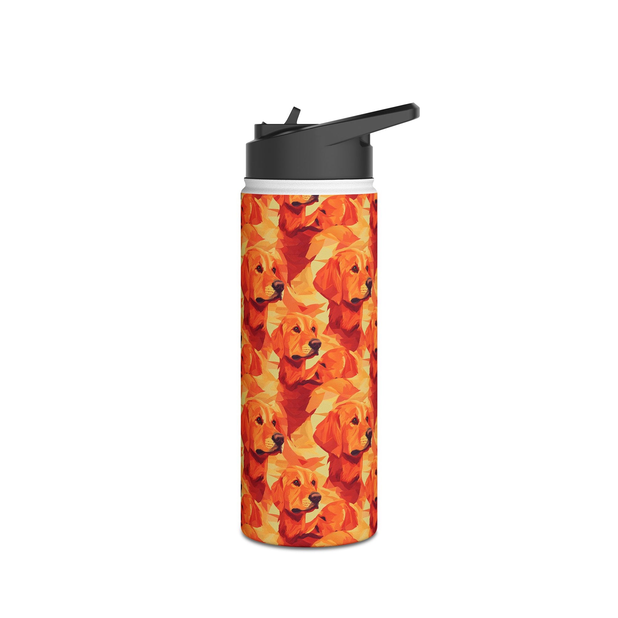 Golden Glamour Paws Stainless Steel Water Bottle