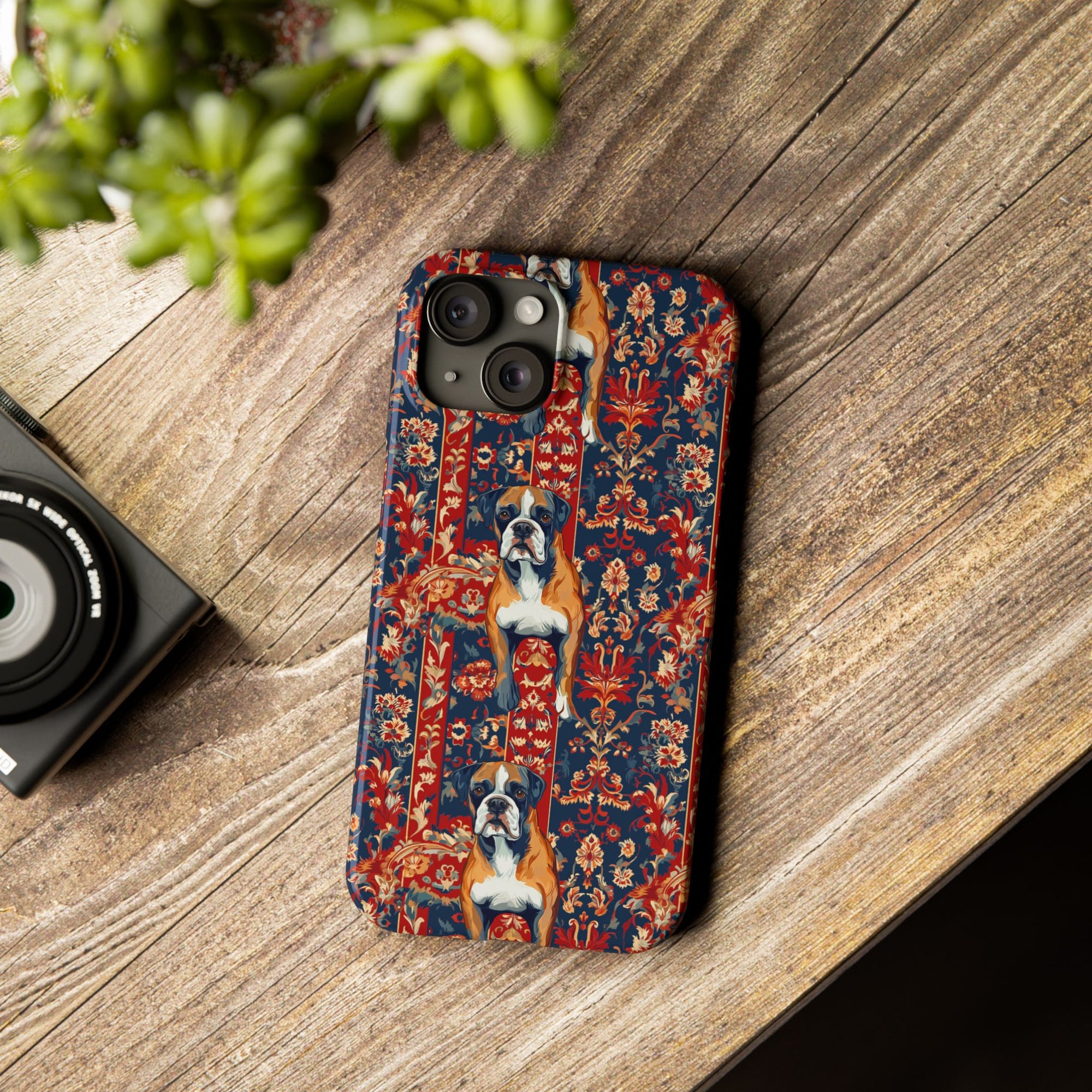 Boxer Blossom Tapestry Delight Slim Phone Cases