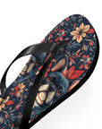 Gothic Rose Bulldog Noir Enchantment Flip Flops