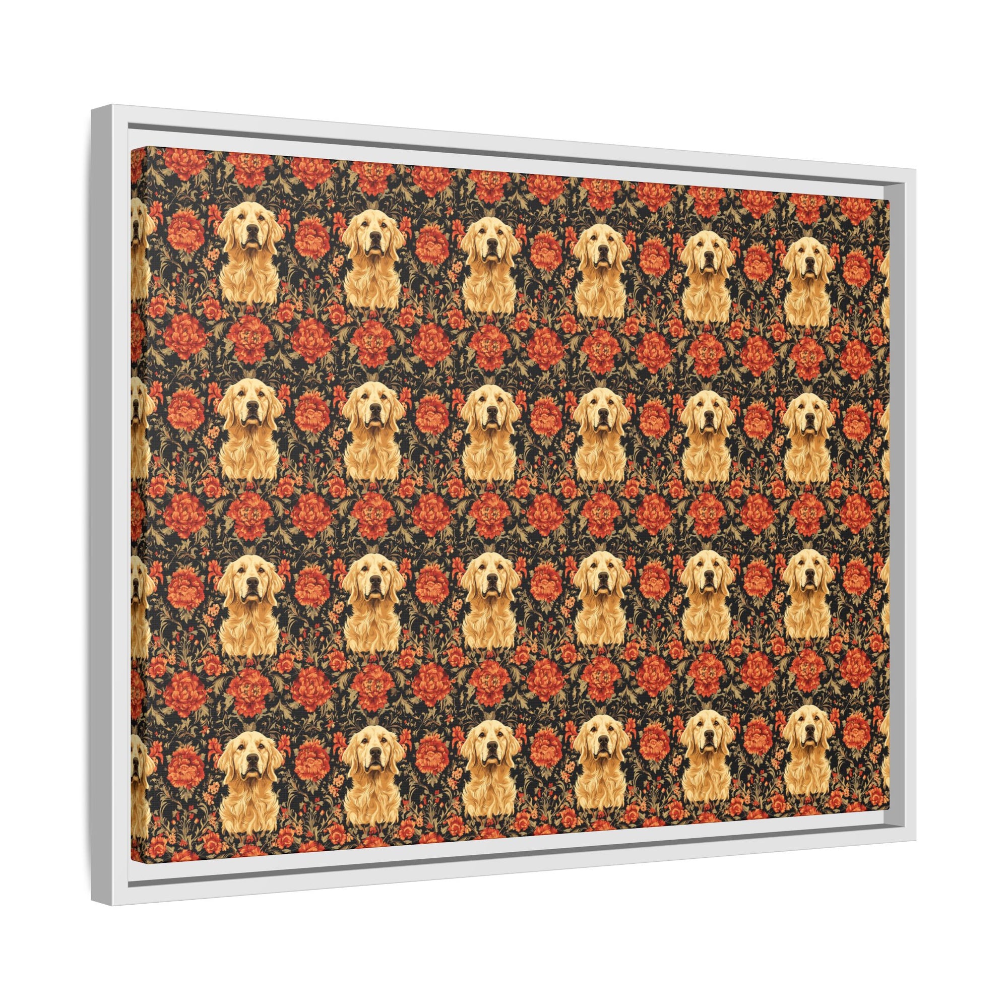 Golden Pawsatronic Tapestry Matte Canvas, Framed