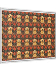 Golden Pawsatronic Tapestry Matte Canvas, Framed