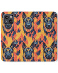 Impressionistic German Shepherds Flip Cases