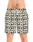 Puggie Pout Perfection Men's Mid-Length Swim Shorts