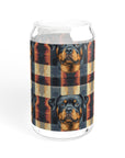 Pawsome Rottweiler Royalty Plaid Sipper Glass