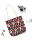 Bulldoggy Bliss Chomper Canvas Tote Bag