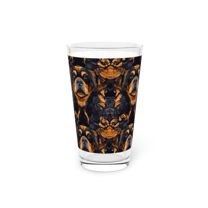 Modern Rottweiler Royalty Pint Glass