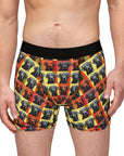 Whimsical Warhol Labrador Men's Boxers