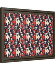 Bulldoggy Bliss Chomper Matte Canvas, Framed