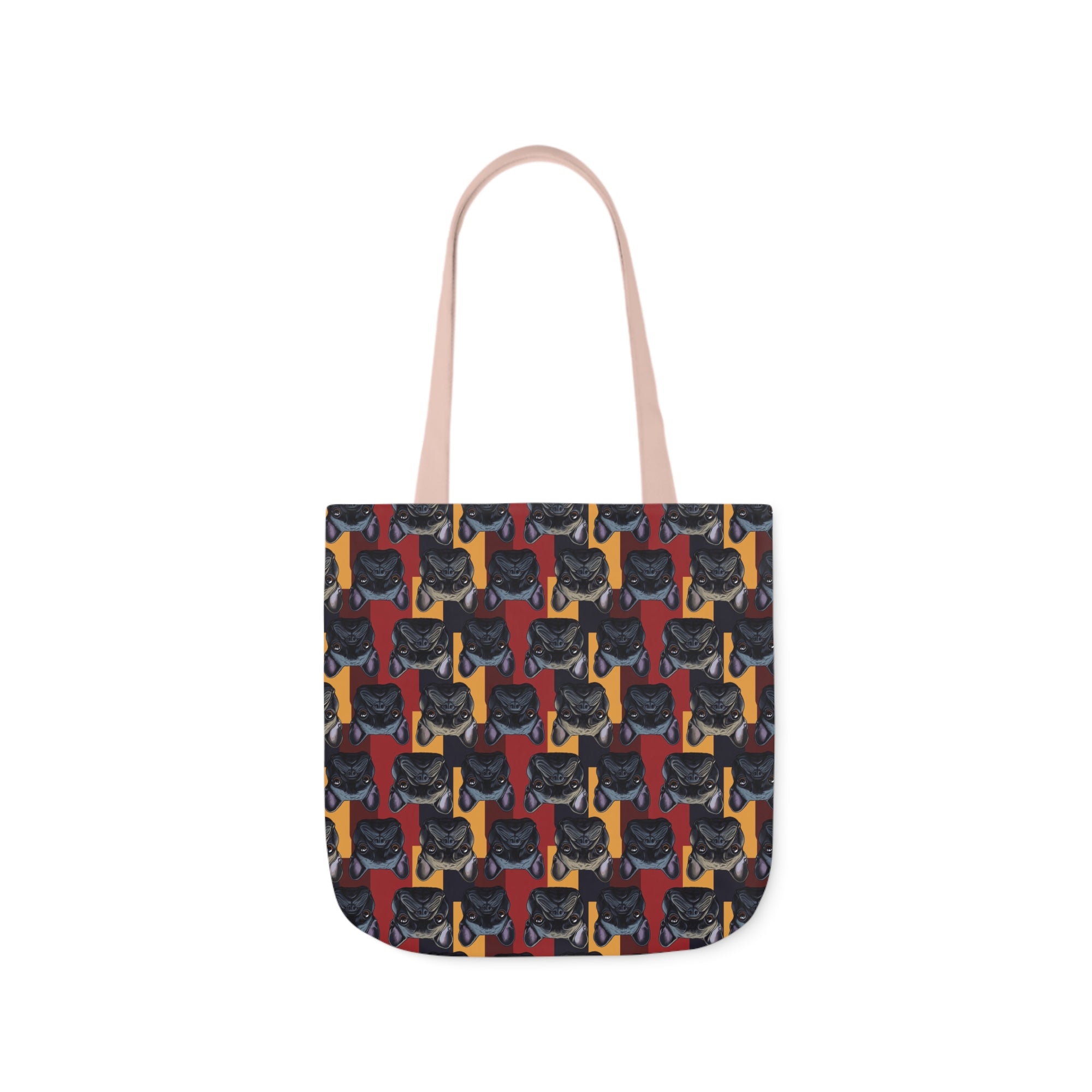 Chic Canine Checkmate - Frenchie Edition Canvas Tote Bag