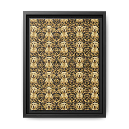 Royal Pawsitivity Labs Matte Canvas, Framed