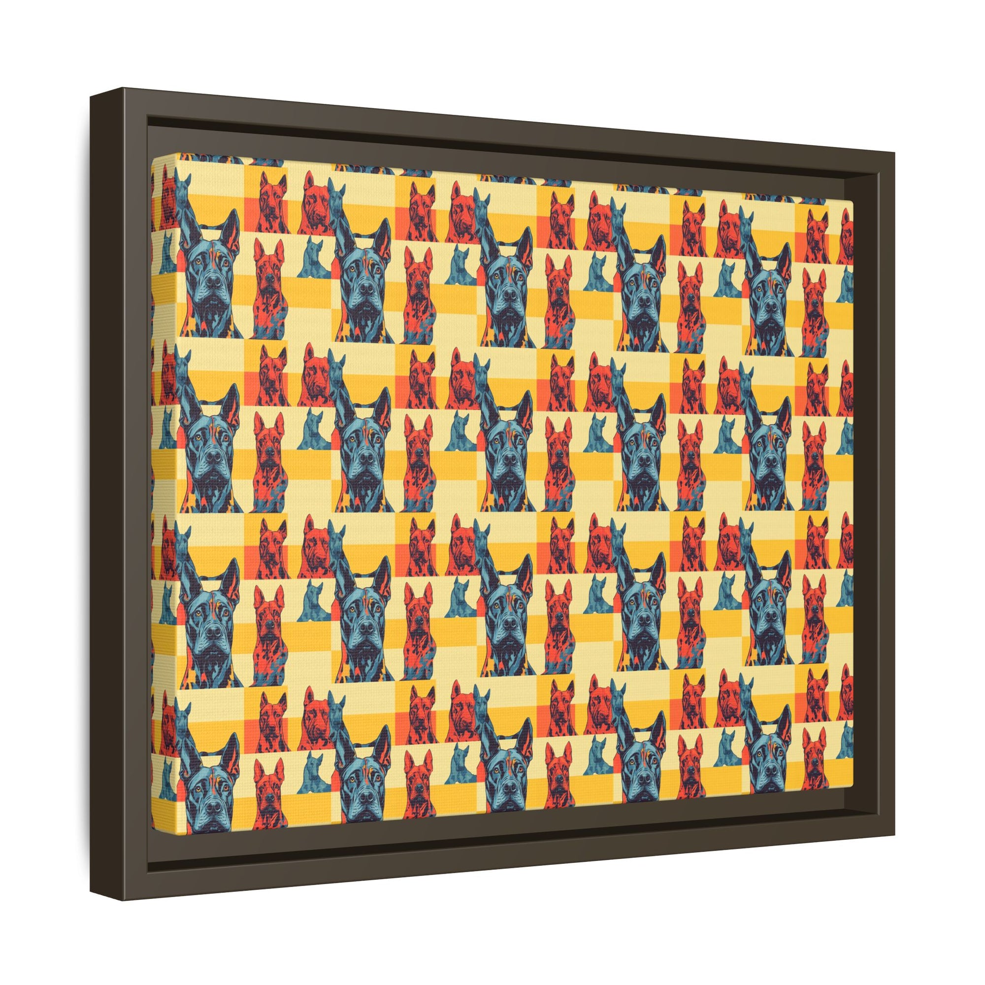 Dane-tastic Marvelous Mutt Mode Matte Canvas, Framed