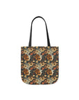 Beagle Blossoms Canvas Tote Bag